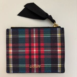 J. Crew Multicolor Plaid Coin Purse